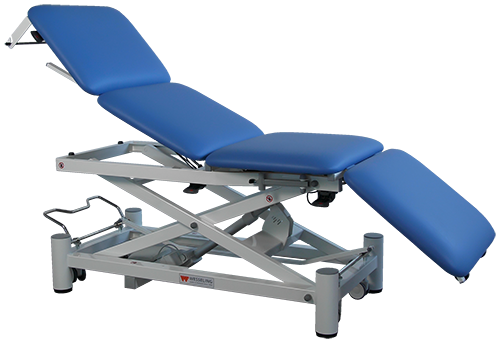 Wesseling Praxis 4 Elite onderzoeksbank, elektr met voetschakelaar, RAL9010, 70cm breed