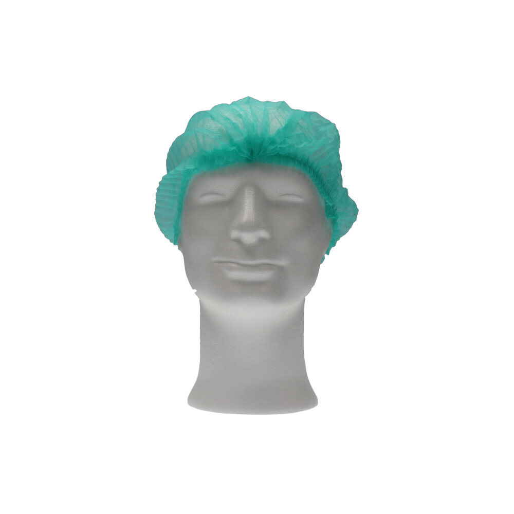 CMT haarnet (clip cap), pp non woven, groen, medium (ca 50cm), 100st/zak, 1