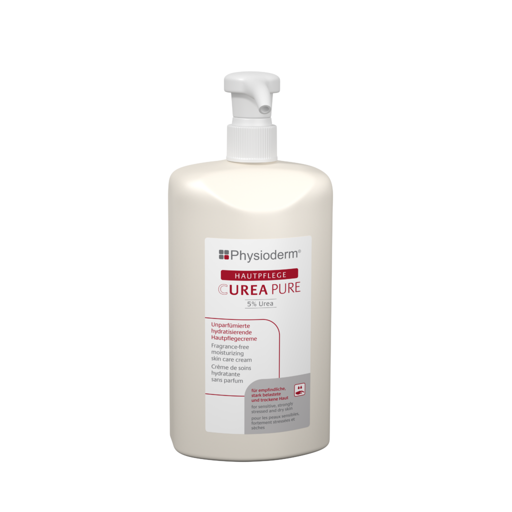 Physioderm Curea Pure huidverzorgingscrème, droge, huid, geurvrij, 500ml flacon