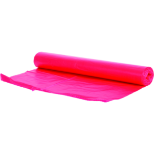 Afvalzak, HDPE, 80x110cm, T25, rood, 20st/rol