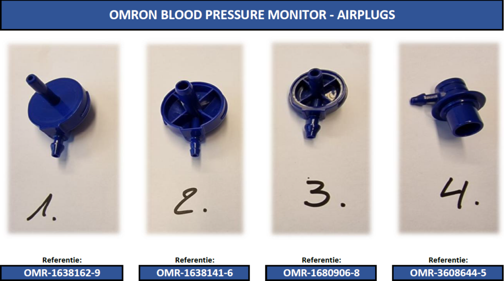 Omron manchetnippel voor modellen M2, M3, M6AC, M6C, M6C-IT, M7ITen M3-IT(v.a.2014)