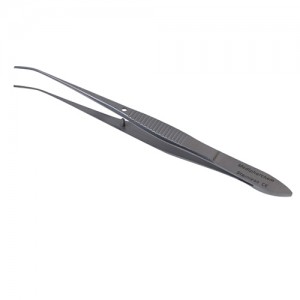 Irispincet, volgens Graefe, anatomisch, gebogen, RVS, 10cm