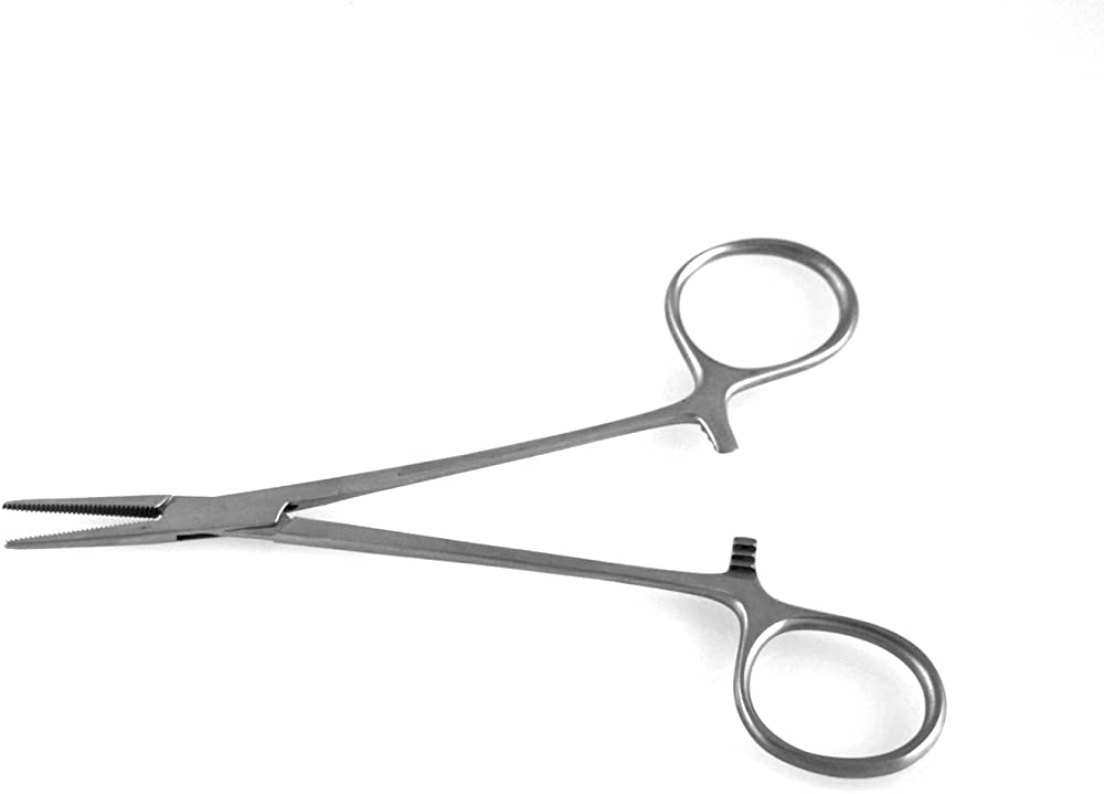 Arterieklem Halstead-Mosquito, RVS, recht, EQ 12,5cm