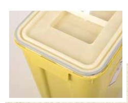 Clinisafe deksel, wit, t.b.v. container 30-50-60 liter 5x50st/plt