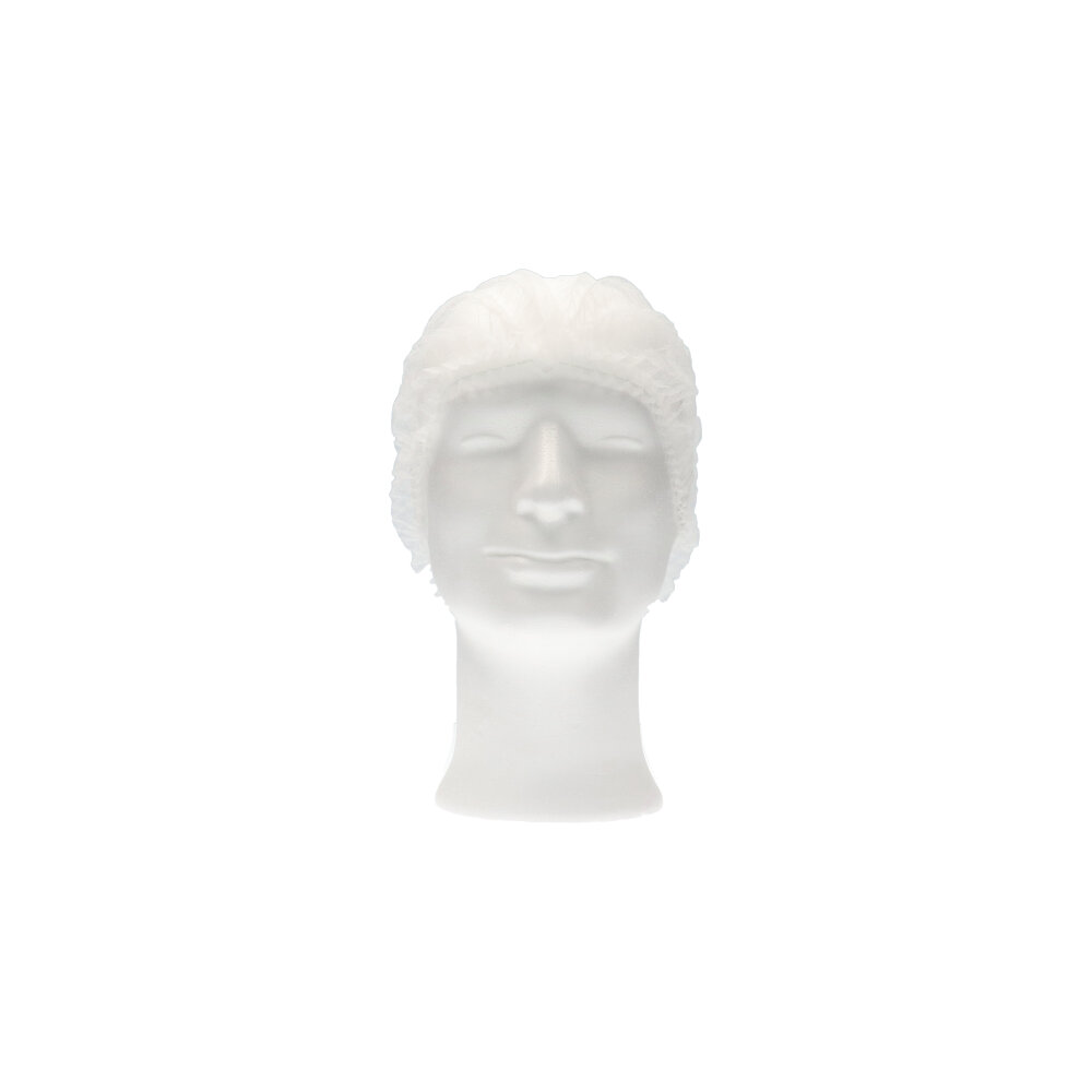 CMT haarnet (clip cap), pp non woven, wit, large (ca 53cm), 100st/zak, 1