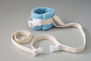 Posey 2552 polshouders QR, instelbaar, gewatteerd, 2 banden, blauw