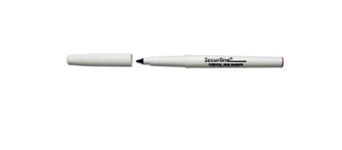 Securline 1000-00PDG skinmarker, zwart, met liniaal, steriel