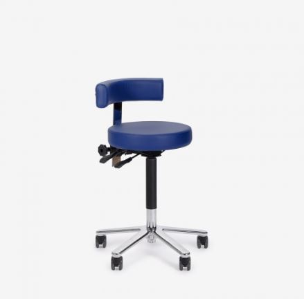 Medisit Hoxa 305.2 tabouret, hydraulisch, stamskin bekleding, antraciet