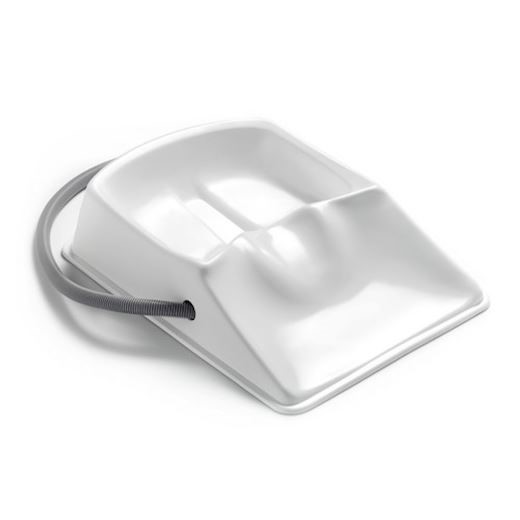 Haarwasbak 5669-02 kunststof voor bed, wit