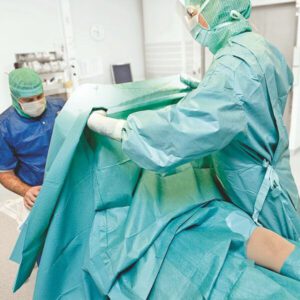 Molnlycke 906693 Klinidrape gatdoek, 50x60cm, opening 6x8cm, steriel