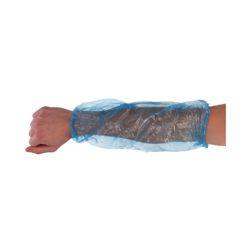 CMT mouwovertrek, pe, blauw, 20x40cm