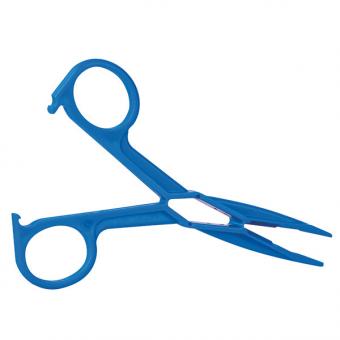 Slangklem, kunststof, blauw, model Kocher, 14cm