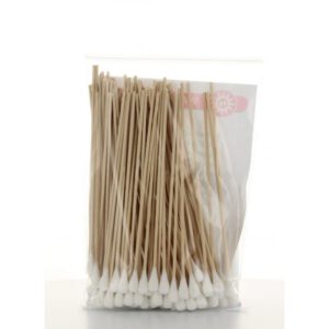 Noba 974117 wattenstok, disposable, hout, 15cm, 7mm tip, middenbol