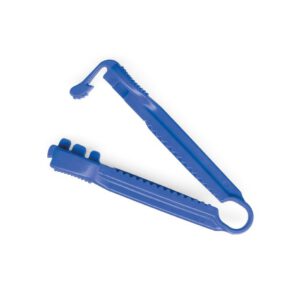 Catheterklem, blauw, nylon