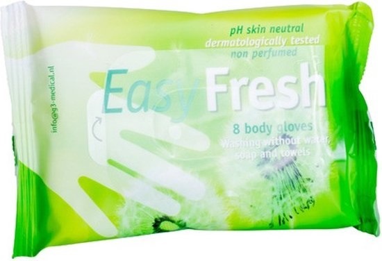 EasyFresh 8 verzorgend wassen, spunlace, ongeparfumeerd