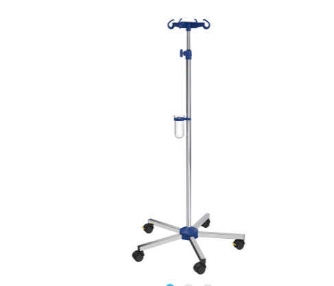 Provita I-N41221 infuusstandaard, verchroomd, 4 haken max 2 kg,, schroefverstelling