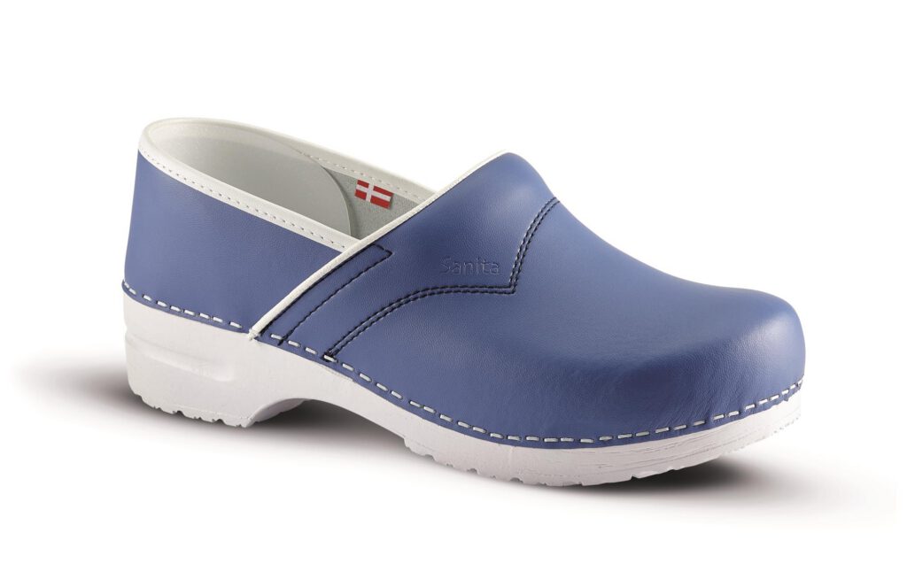 Sanita Flex klompen 313, korenblauw, dicht, 39