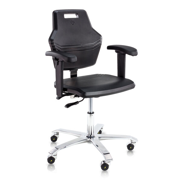 Score At Work 4402 werkstoel, PUR HD, zwart, hoogteverst.59-84cm, met verstelbare zithoek