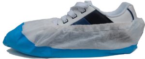 Clicky schoenovertrek, CPE, waterafstotend, wit met blauwe zool, 1