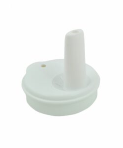 Knick Cup tuitdeksel met kleine opening 4 mm t.b.v. drinkbeker, wit