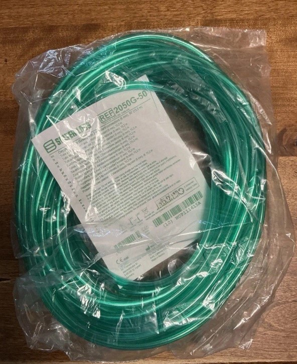 Salter Labs 2050-50 zuurstofslang 6mm, groen, 15,2 mtr, 2 connectoren p/stk