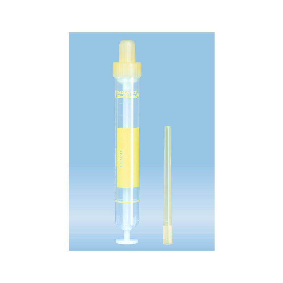 Monovette urinepotje met spuit 10ml, 102x15mm, steriel