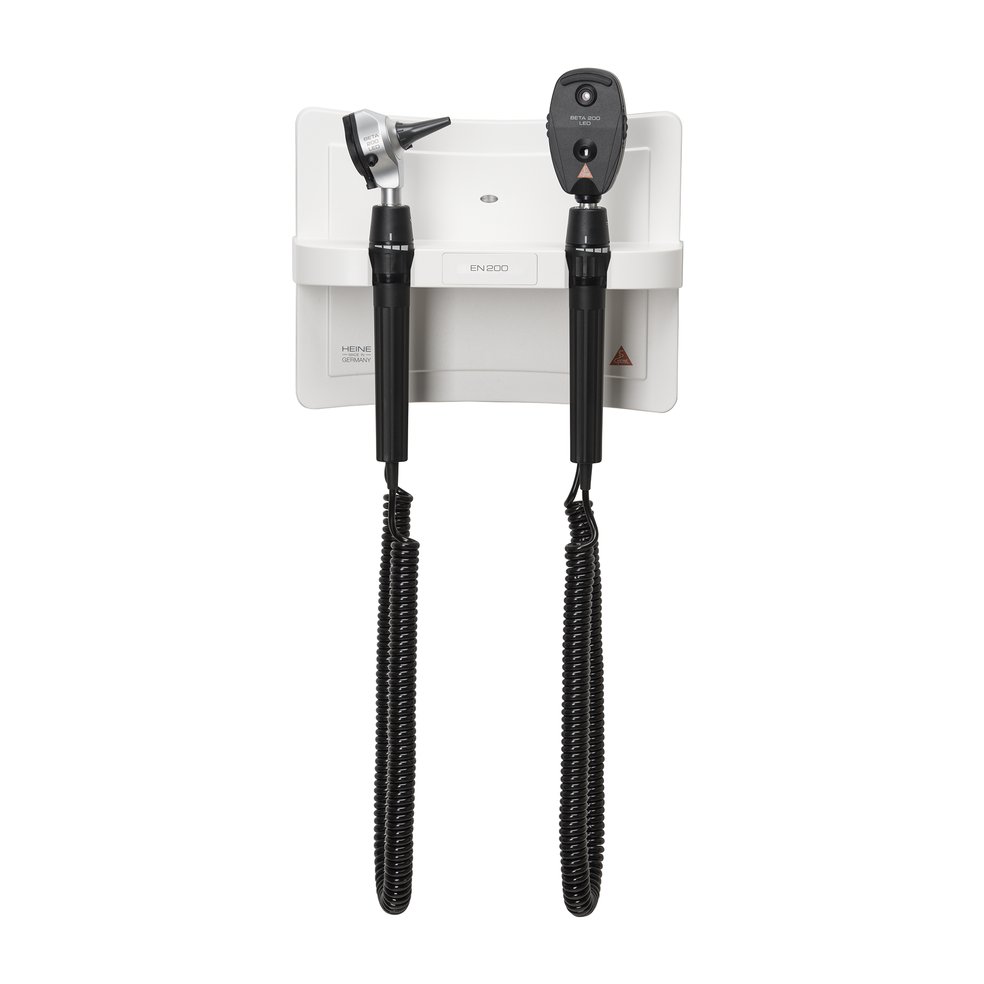 Heine A-095.12.209 EN200 Wandset LED inclusief Beta 200 otoscoop en Beta ophthalmoscoop