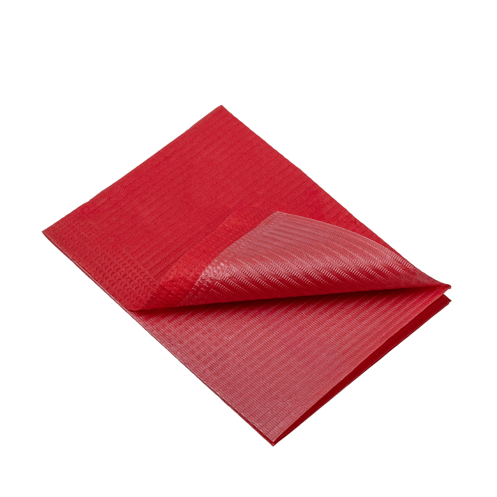 Patiëntenservetten, Tiss/PE, 330×450 mm, rood