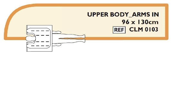 Cocoon verwarmingsdeken, Upper Body Arms in, 96x130cm
