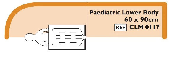 Cocoon verwarmingsdeken, Paediatric Lower Body, 60x90cm