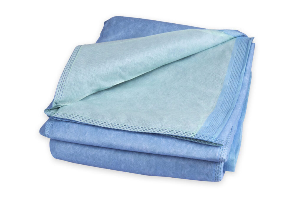 EMDAMED Heating blanket, NW standard 300g/m2, green/blue, 210×110 cm, 25pcs/box