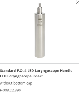 Heine F-008.22.890 Binnenhuls t.b.v.Standaard F.O. LED Laryngoscoophandvat