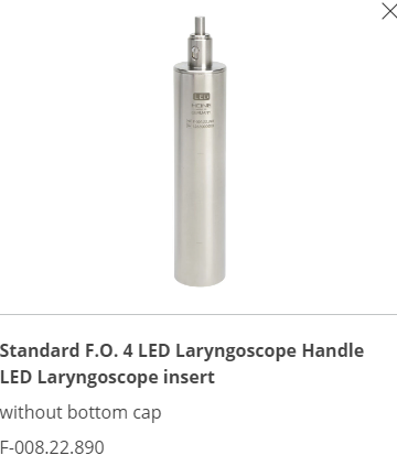 Heine F-008.22.890 Binnenhuls t.b.v.Standaard F.O. LED Laryngoscoophandvat
