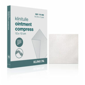 Klinion 170098 Klinitulle zalfkompres, 10x10cm, steriel