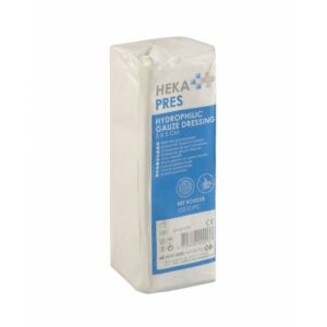 Hekapres hydrofiel gaaskompres, 12-laags, 5x5cm, niet steriel