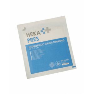 Hekapres hydrofiel gaaskompres, 12-laags, 10x10cm, steriel