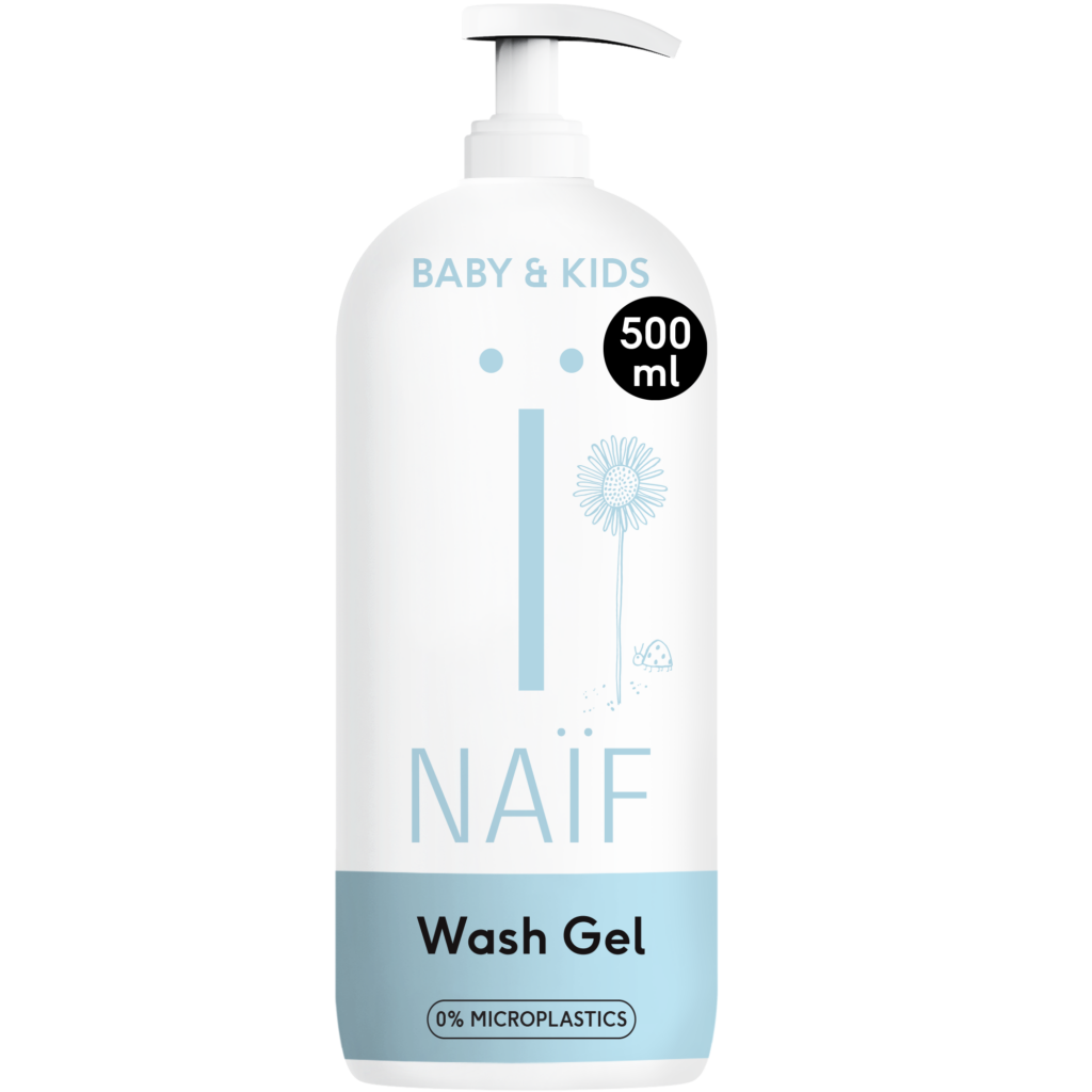 Naïf Care cleansing wash gel, 500ml/pompflacon