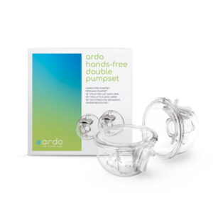 Ardo hands-free double pumpset incl. borstschelp 24 mm en siliconen verkleiner 19 mm