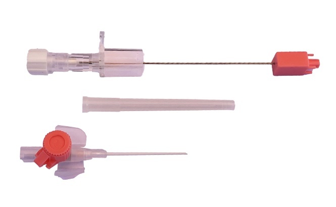 Romed IV Safety catheternaald, blauw, p/disp