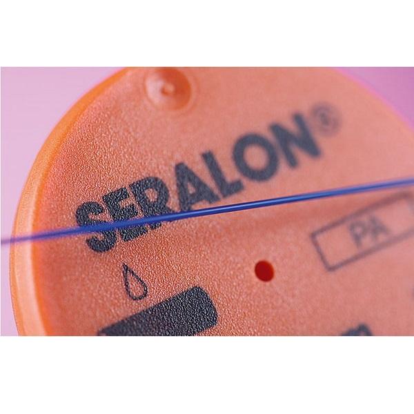 Seralon hechtdraad, blauw, DS-18 naald, EP 3.0 USP2/ 50cm